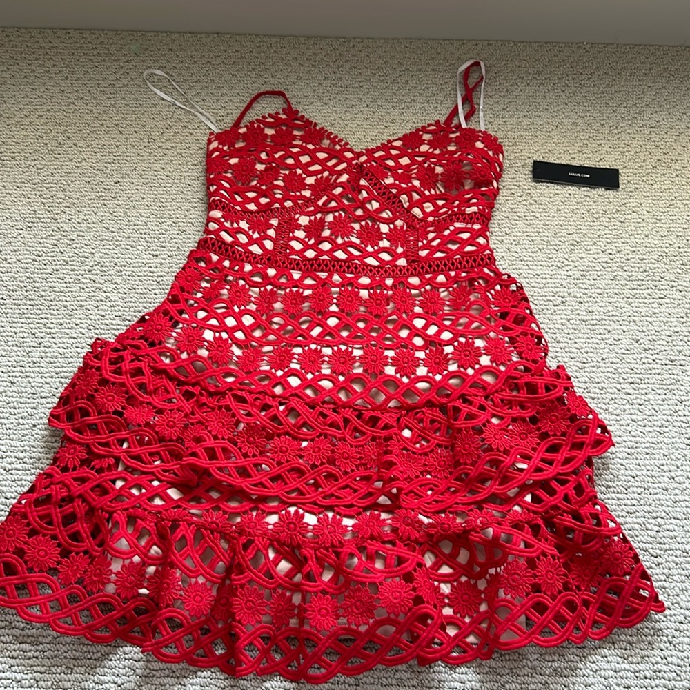 NWT Red lulus dress size xs